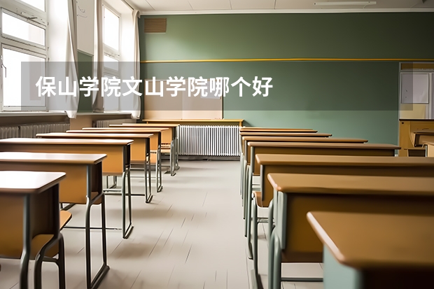 保山学院文山学院哪个好