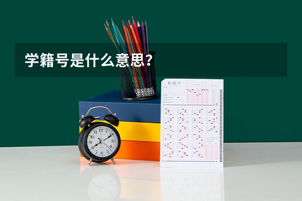 学籍号是什么意思？