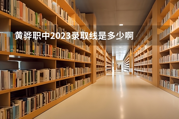 黄骅职中2023录取线是多少啊