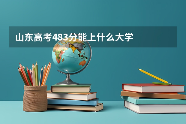 山东高考483分能上什么大学