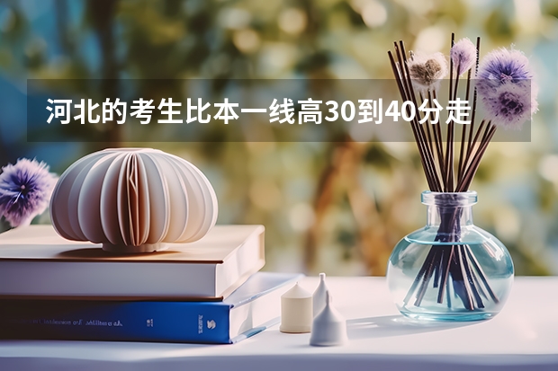 河北的考生比本一线高30到40分走什么样的学拜托了