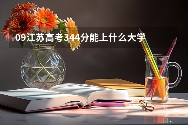 09江苏高考344分能上什么大学