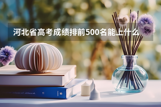 河北省高考成绩排前500名能上什么学校