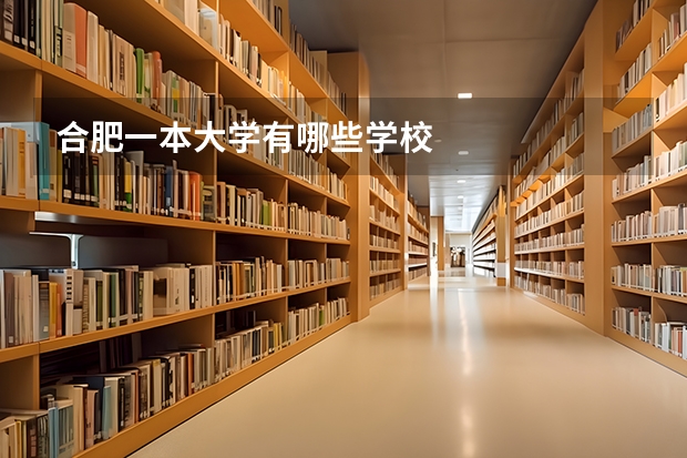 合肥一本大学有哪些学校