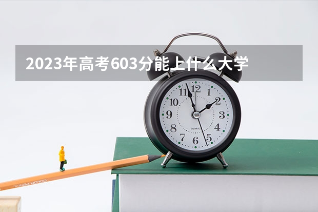 2023年高考603分能上什么大学