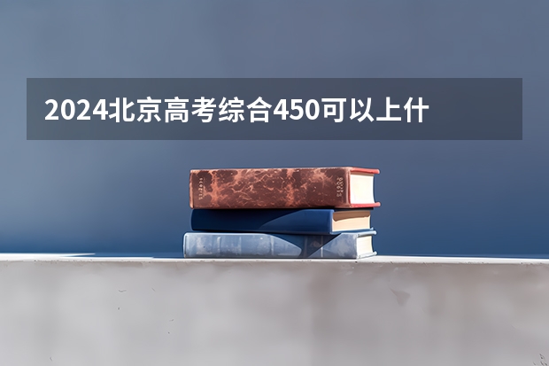 2024北京高考综合450可以上什么大学预测