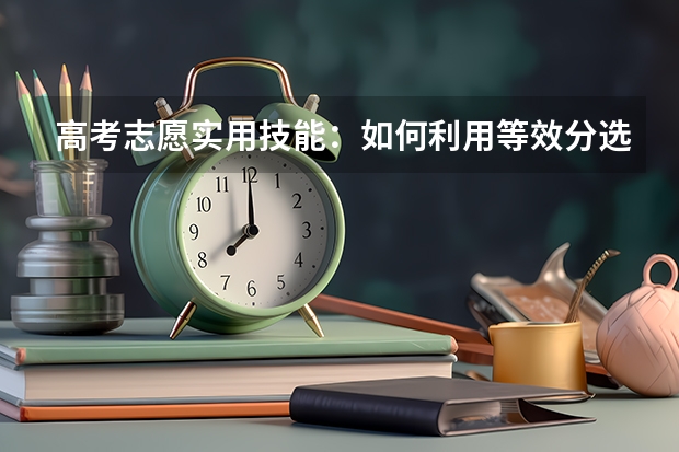 高考志愿实用技能：如何利用等效分选学校