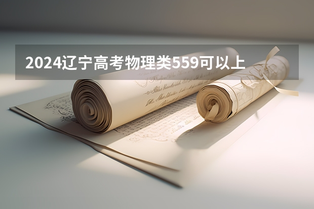 2024辽宁高考物理类559可以上什么大学预测