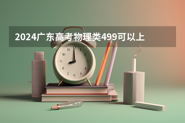 2024广东高考物理类499可以上什么大学预测