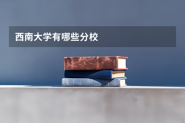 西南大学有哪些分校