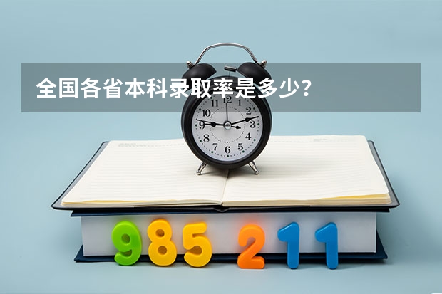 全国各省本科录取率是多少？