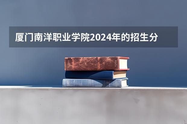 厦门南洋职业学院2024年的招生分数高吗