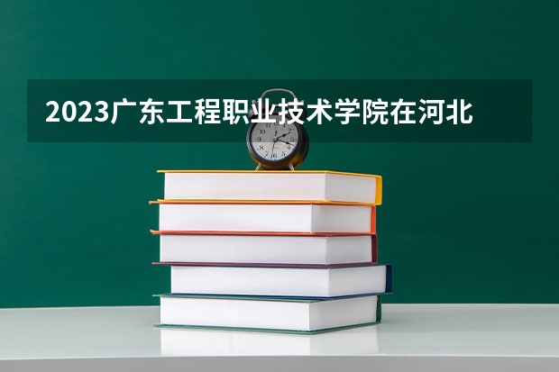 2023广东工程职业技术学院在河北高考专业招生计划人数