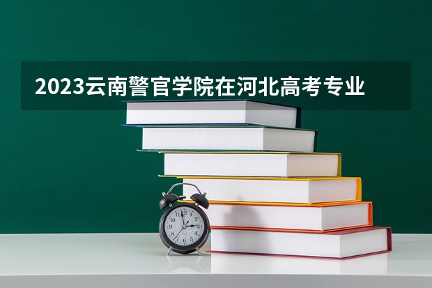 2023云南警官学院在河北高考专业招生计划人数