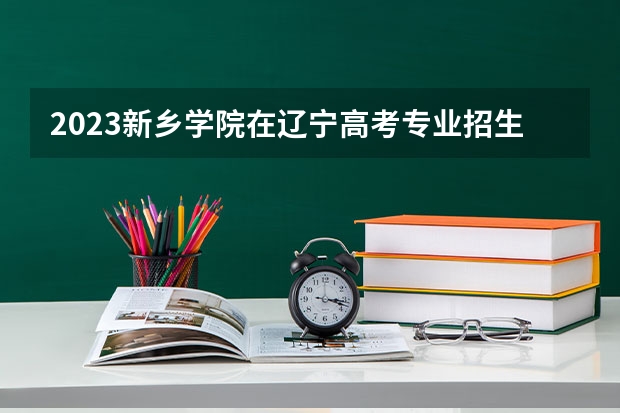 2023新乡学院在辽宁高考专业招生计划人数