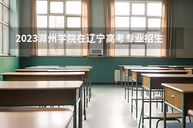 2023滁州学院在辽宁高考专业招生计划人数